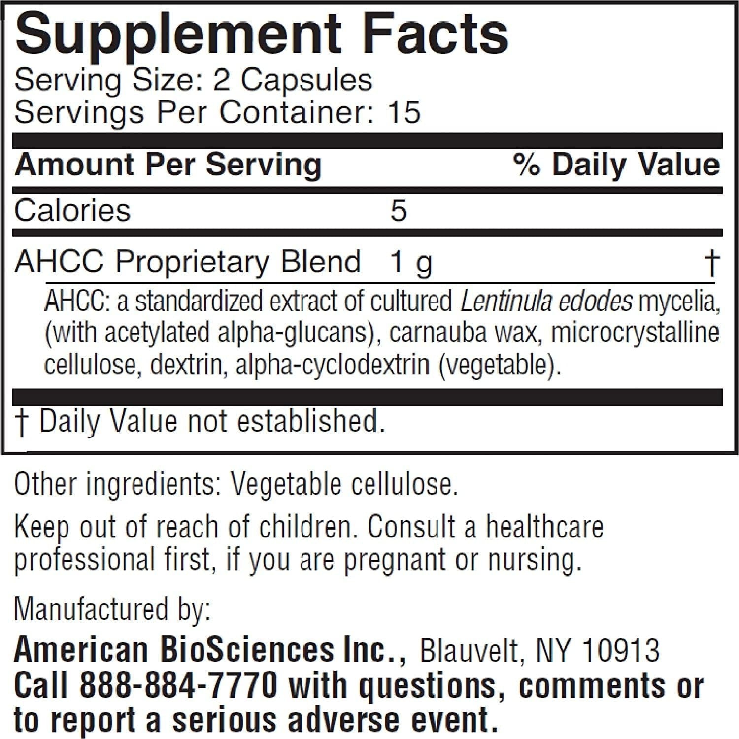 BioSciences ImmPower AHCC Supplement, 30 Count
