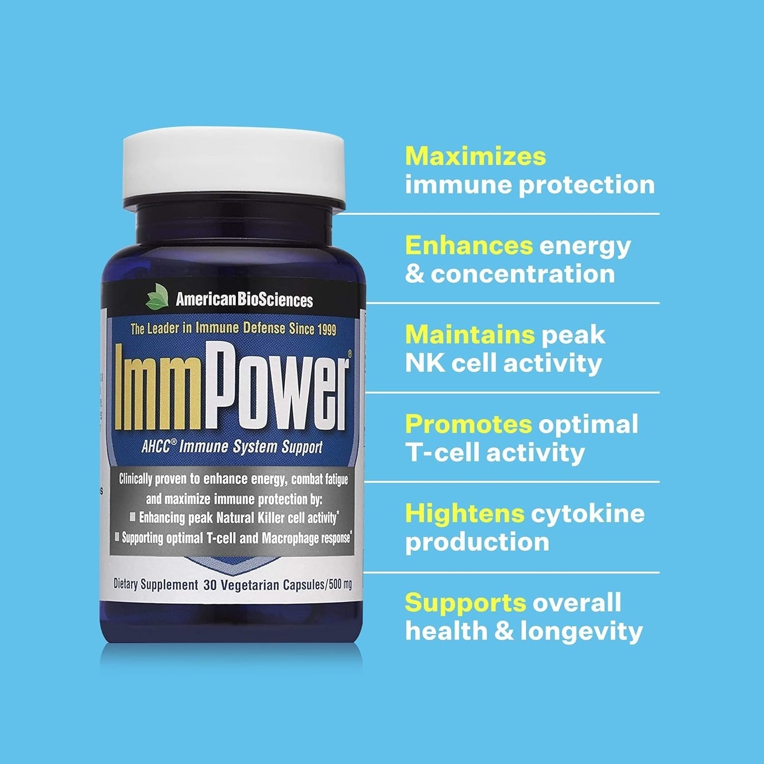 BioSciences ImmPower AHCC Supplement, 30 Count