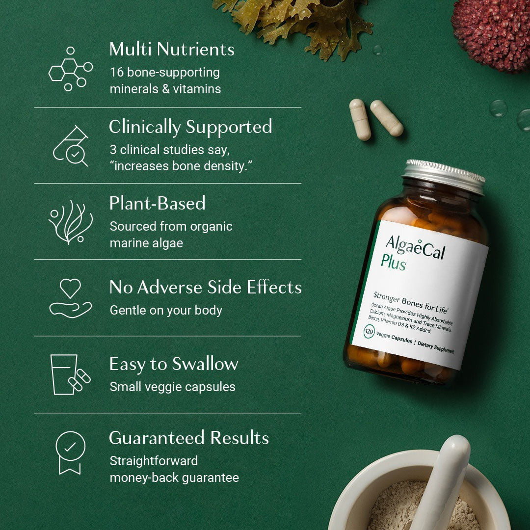 Algaecal Plus Plant Based Calcium Supplement