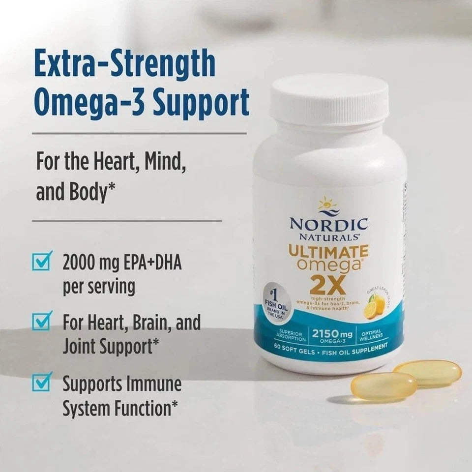 Nordic Naturals Ultimate Omega 2X, 120 Soft Gels