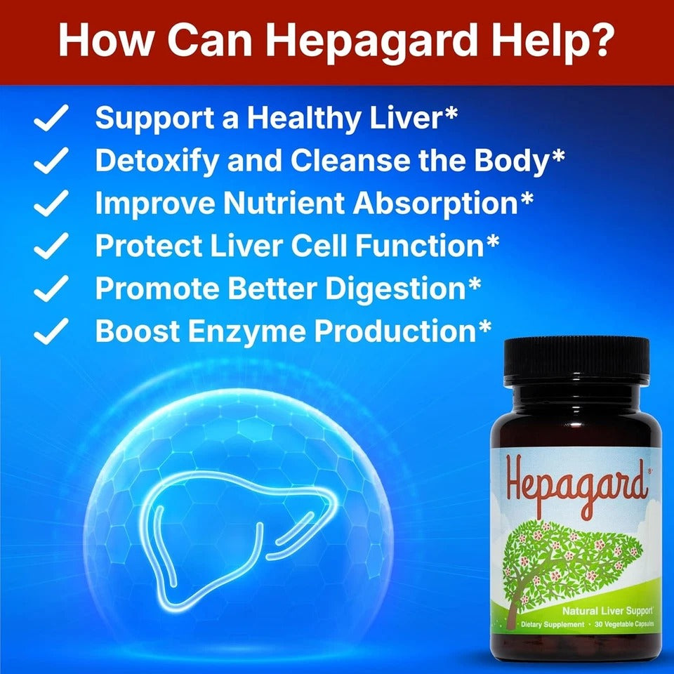 Hepagard Natural Liver Support Supplement with N-Acetyl Cysteine