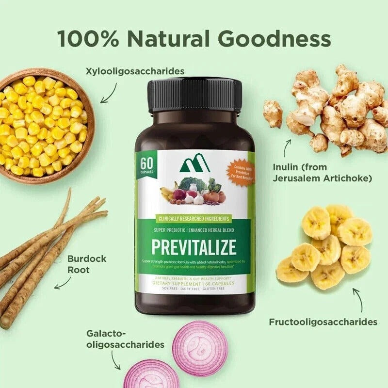 60 Capsules Previtalize Probiotic Element Food Capsules